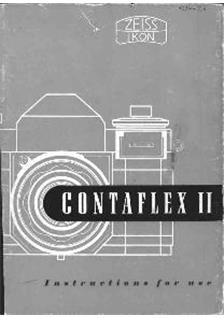 Zeiss Ikon Contaflex 1 manual. Camera Instructions.